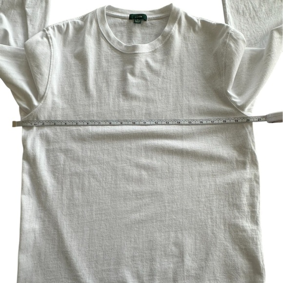 J. CREW Relaxed long-sleeve premium-weight cotton T-shirt ‎ in White Size Medium - Picture 7 of 7
